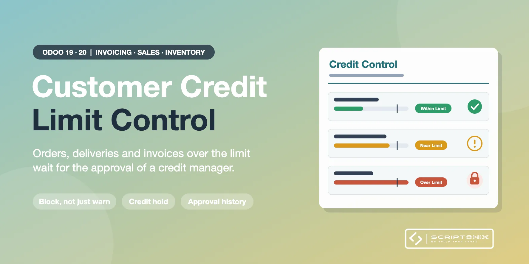 Customer Credit Limit Control for Odoo 19.0 & 20.0