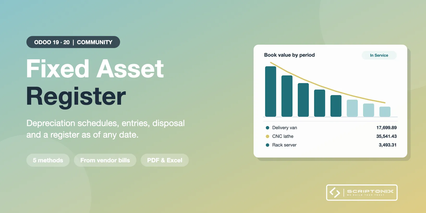 Fixed Asset Register for Odoo 19.0 & 20.0