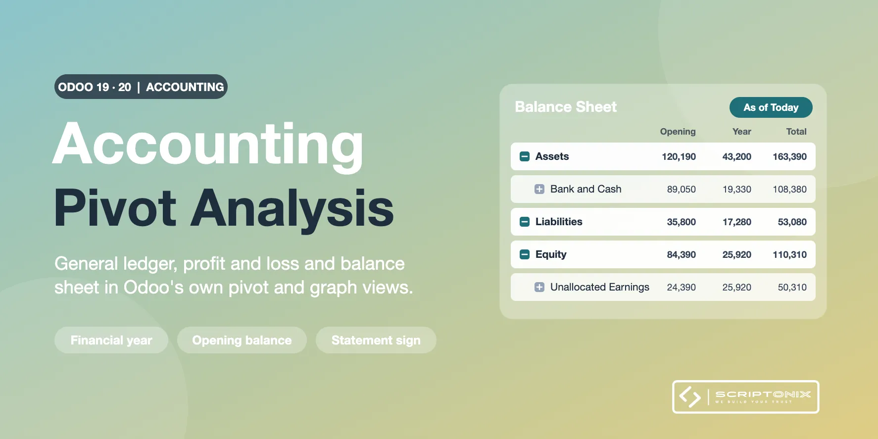 Accounting Pivot Analysis for Odoo 19.0 & 20.0