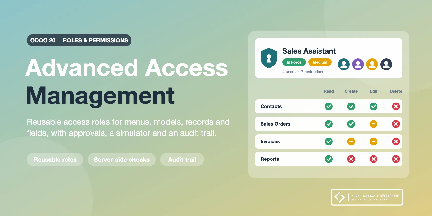 Advanced Access Management for Odoo 19.0 & 20.0
