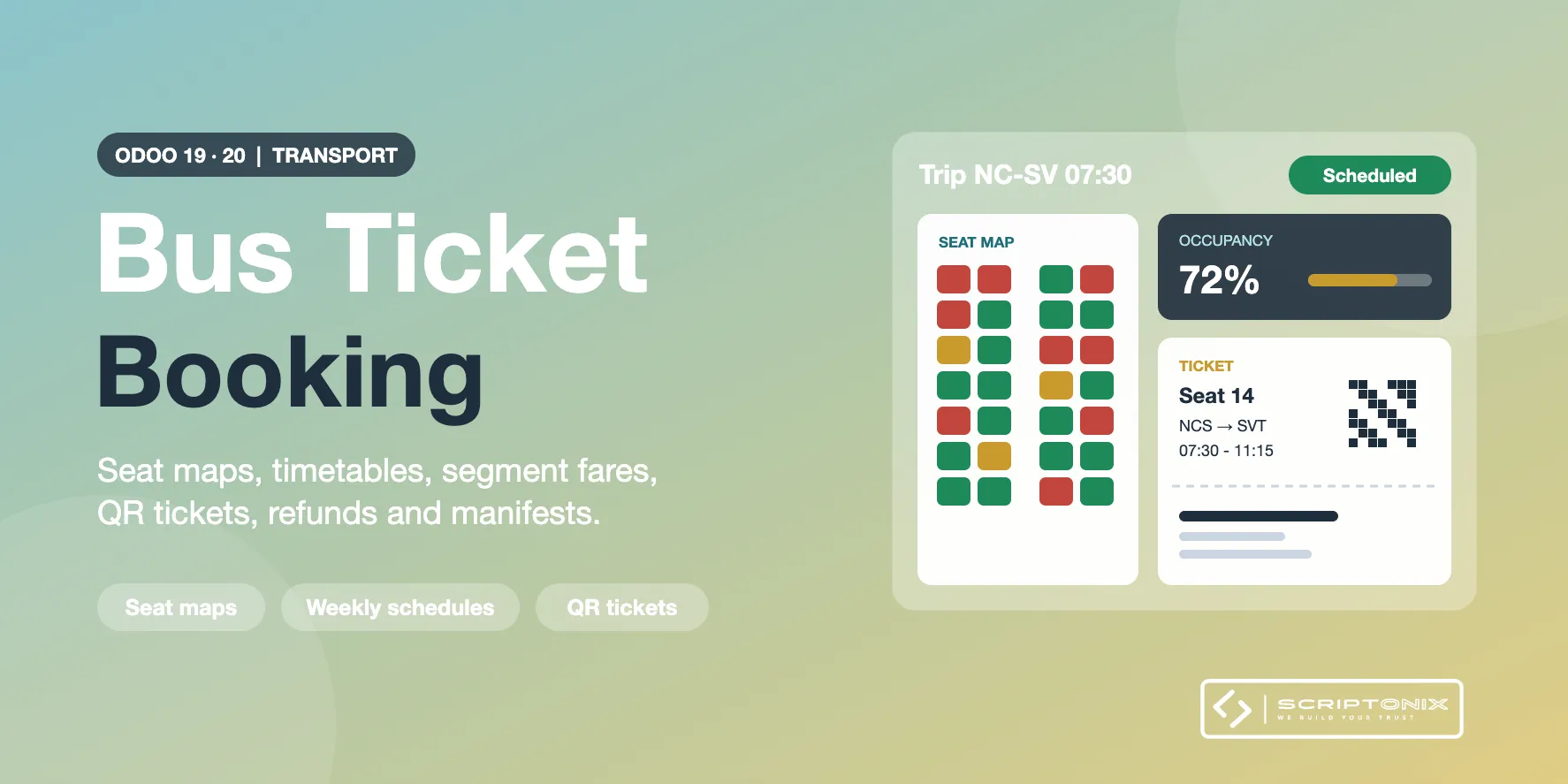 Bus Ticket Booking for Odoo 19.0 & 20.0