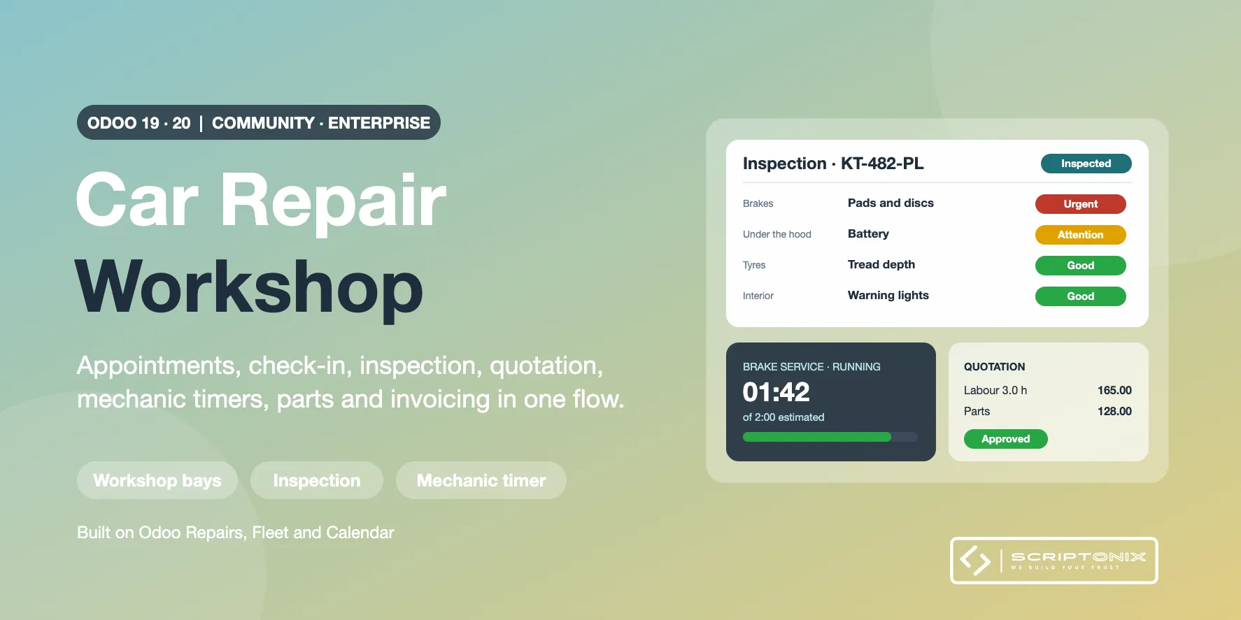 Car Repair Workshop for Odoo 19.0 & 20.0