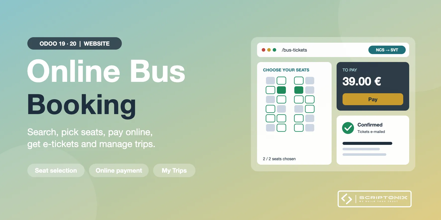 Online Bus Booking for Odoo 19.0 & 20.0
